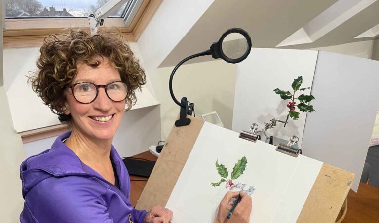 “Retirement doesn’t mean you stop learning” – Caroline, 57, on taking up botanical illustration in later life
