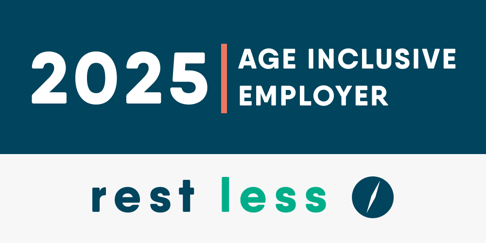 rest less age inclusive employer badge 2025